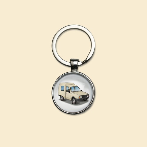 Porte clés citroën - porte-clés, beige