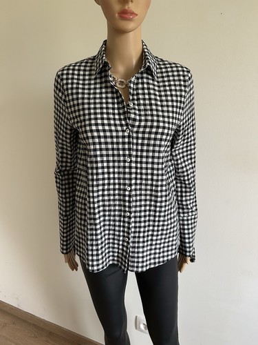 Chemise noire blanche à - blanche,