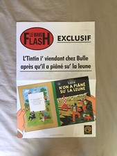 Affiche promotionnelle-Tintin en pâtois sarthois-4 pages-Format 31/46-BD