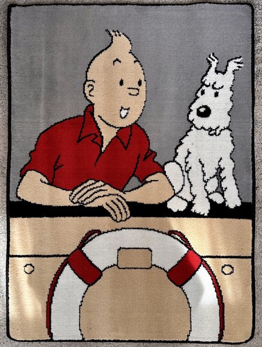 Tintin tapis laine - en,