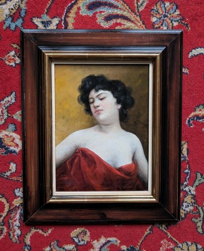 Tableau ancien hst portrait - tableau,