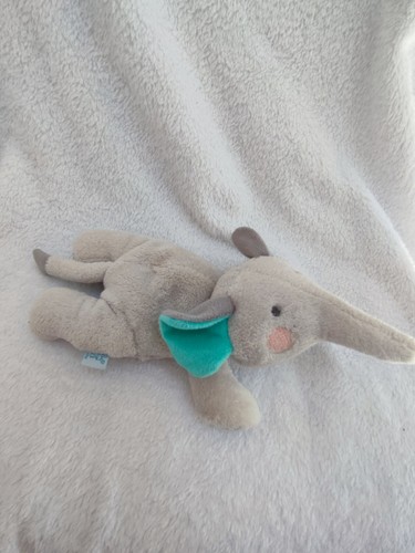 Doudou éléphant gris - , vert