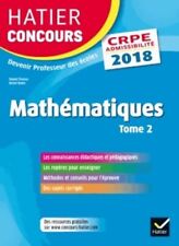 Hatier concours crpe 2018 - mathémati... - Roland Charnay - V362173