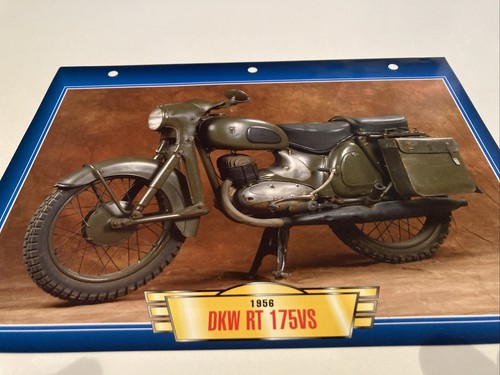 Dkw 175 1956 fiche carte - dkw,