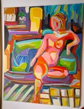 Peinture Tableau acryl nu