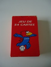 jeu de cartes coupe du monde 98 ( footix ) paquet de cartes scéllée