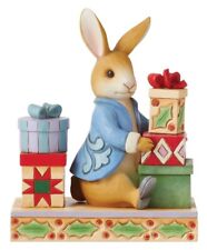 Enesco Beatrix Potter Par Jim Rive Peter Lapin Avec Cadeaux Figurine #6010689