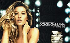 Publicité Advertising 107  2009  eau toilette The One (2p) Dolce & Gabbana G. Bu