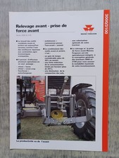 PROSPECTUS BROCHURE MASSEY FERGUSON RELEVAGE ET PdeF AVANT TRACTEUR