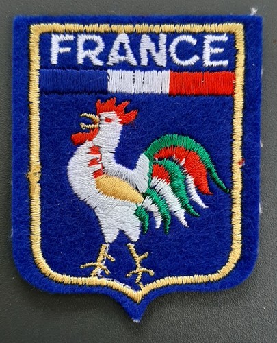 Ecusson brodé ancien - , france