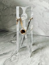 Pince à Linge courrier Plexi presse papier bureau rétro vintage design space age