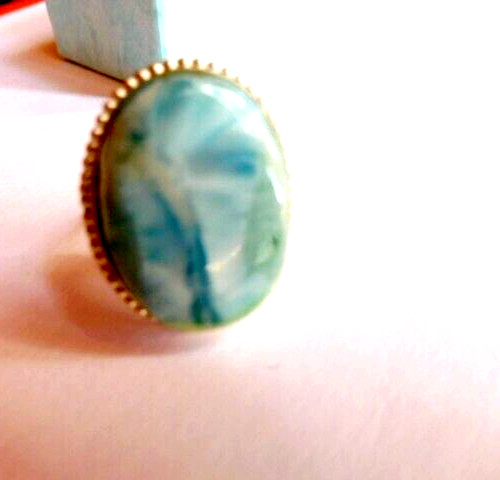 Bague larimar véritable - en,