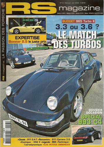 Magazine porsche 964 - rs,