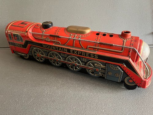Jouet ancien tôle train - jouet,