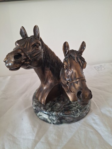 Têtes chevaux en régule - têtes,