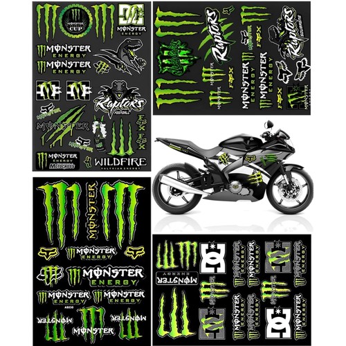 Autocollants griffe monstre - autocollants,