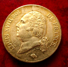 Louis XVIII - 5 francs 1823 l bayonne        Superbe