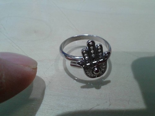Bague main fatima argent - bague,