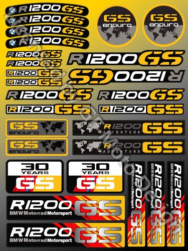 Bmw motorrad r1200gs stickers - bmw,