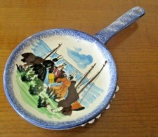 Rare Poêle de décoration en faïence Bretonne MBFA Pornic Le Croisic numérotée 