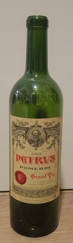 Petrus 2003 empty wine - 2003,