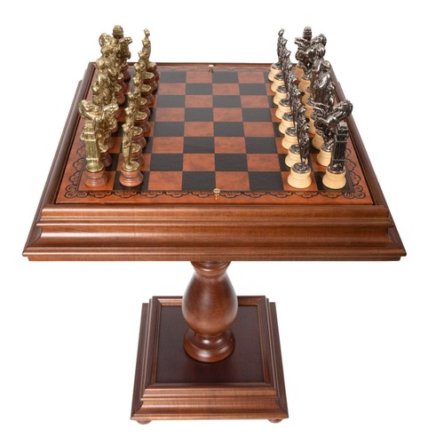 Ensemble table échecs roman - table,