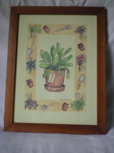 Gravure sous verre - ,, salvia