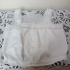 Linge ancien. CARACO BLANC. Fin 19ème début 20ème