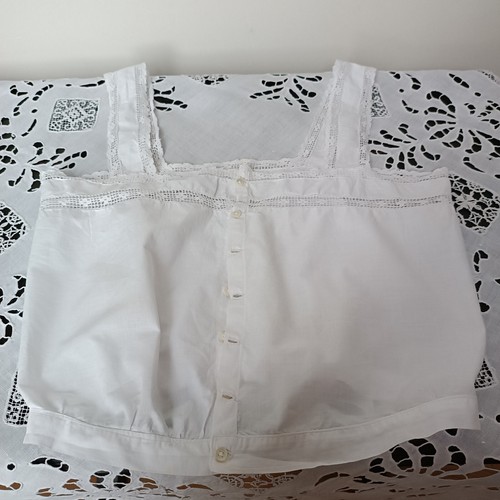 Linge ancien caraco blanc - linge,