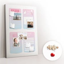 Décoratif Tableau d'affichage Tableau en liège 80x120 - Planificateur de licorne