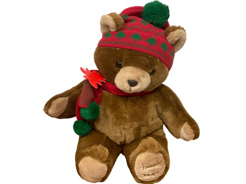 Peluche ours harrods noël - peluche,