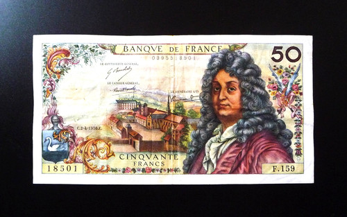 Billet francs racine - billet,