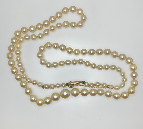 Collier vintage jaune - collier,