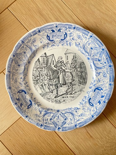 Assiette parlante faience - assiette,