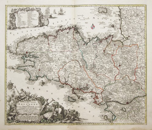Bretagne carte ancienne - bretagne,