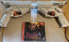 Dreamcast gun gun controller HKT-7800 2 pcs & jeu Testé fonctionne Japon ver F/S