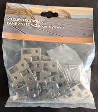 20 Clips Fixation Pour Lame