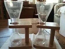 Verre a biere Kwak  avec support deux verres 