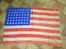 WW2 US ARMY GI DRAPEAU AMERICAIN USA 67X94 cm FLAG 48 ETOILES MATERIEL ORIGINAL