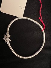 Bracelet maille fermoir étoile argent 925 authentique PANDORA neuf (8)