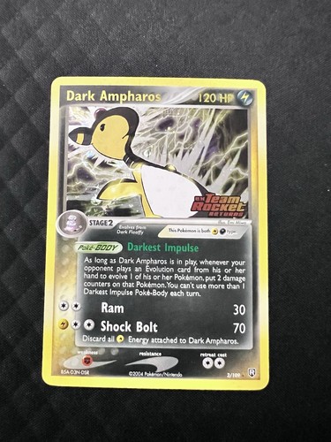Carte pokémon dark ampharos - pokémon,