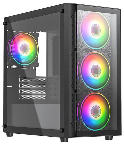 Boîtier jeu argb micro atx - jeu,