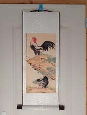 Tableau peinture asiatique coq