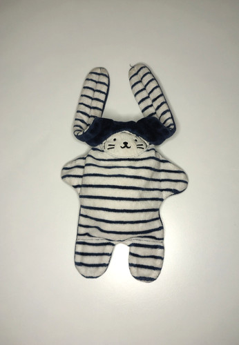 Doudou plat réversible lapin - doudou,