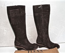luxueuses bottes compensées daim marron FRATELLI ROSSETTI P. 39 NEUVES val 320€
