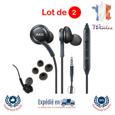 Ecouter Casque AKG pour Samsung Galaxy S10 S9 S8 écouteurs mains libres Lot de 2