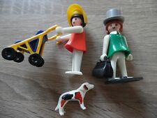 PLAYMOBIL – Le doctor, la maman avec la poussette et le chien -1974