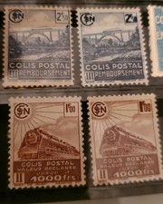 5 timbres colis postal yt 187, 189,190 neuf sans gommes
