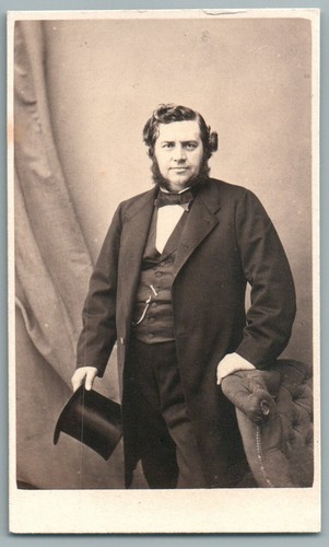Cdv 1870 homme chapeau - homme,