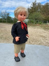 Rare Poupée sur roulettes et du son _ italienne vintage 60 à réviser 